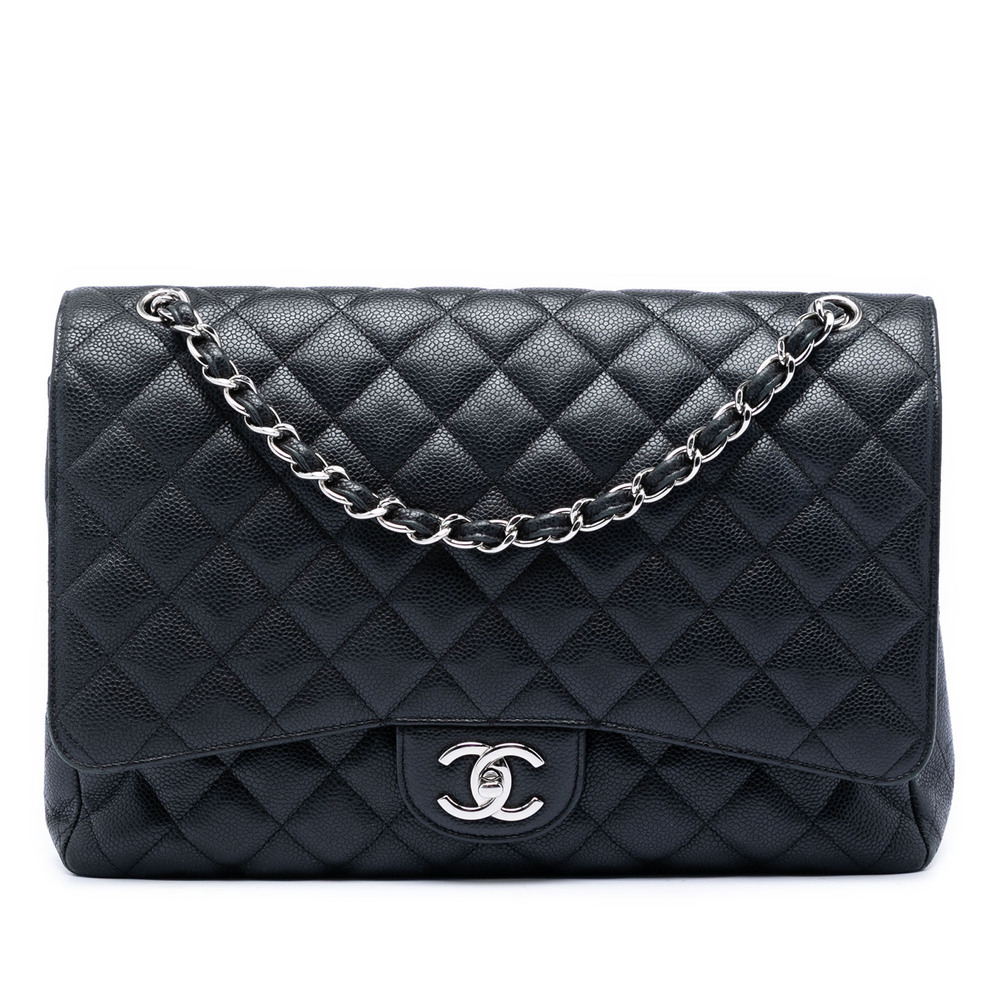 Pre-Loved Chanel Maxi Classic Caviar Double Flap